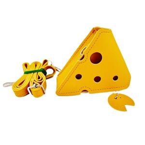 Green Bay Packers Yellow Triangle Cheese Crossbody Bag with Charm